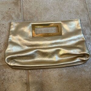 Gold Michael Kors clutch